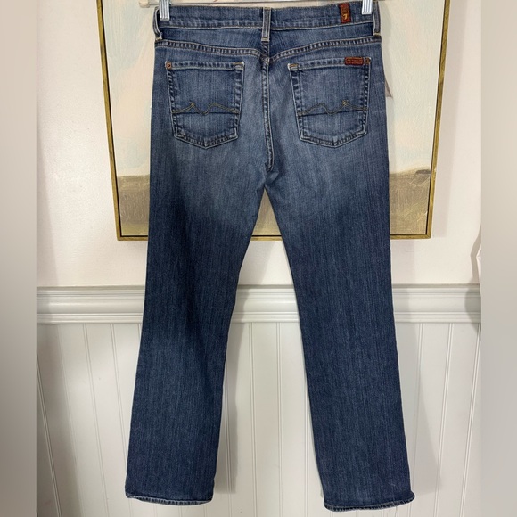 7 FOR ALL MANKIND Boycut Medium Wash Size 28 - Picture 4 of 8